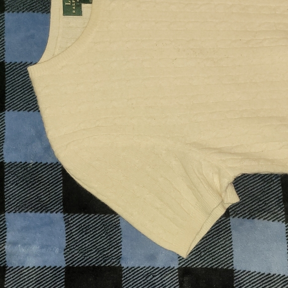 Vintage.  Lauren Ralph Lauren. Wool-angora-cashmere-nylon women's size P/M - Picture 3 of 12